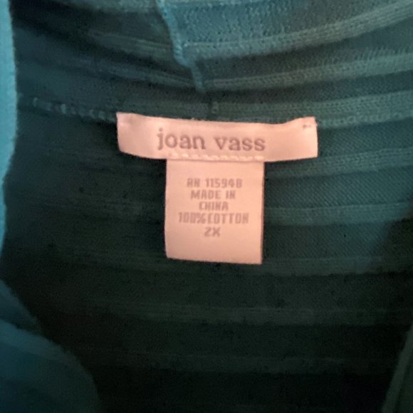 NWT Joan Vass Green Sweater 2X - Picture 3 of 4